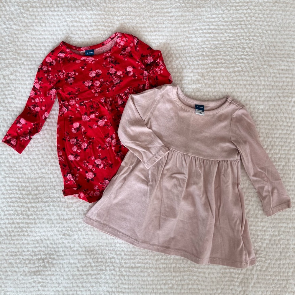 OLD NAVY Baby Dresses - Set of 2 - Size 6-12 months